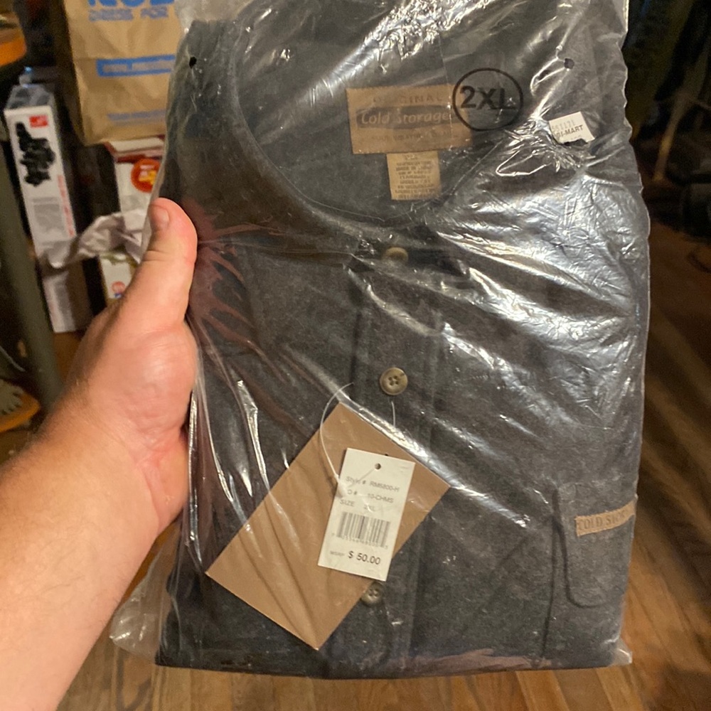 New cold storage flannel long sleeve shirt